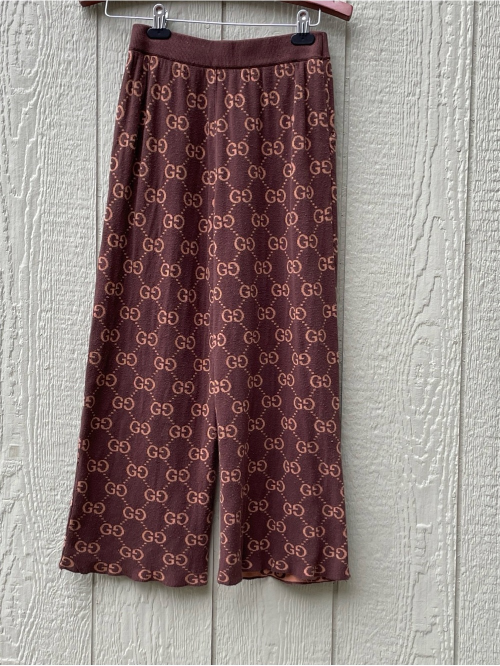 Women’s pants size M? Brown wide leg knit comfy relaxing - Picture 6 of 14